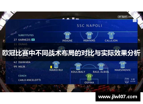 欧冠比赛中不同战术布局的对比与实际效果分析